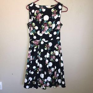 floral 50s dress